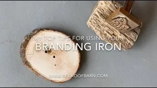 5 Must-Know Branding Iron Tips for Using an Electric Branding Iron on Wood | Red Roof Barn