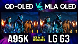 Sony A95K QD-OLED vs LG G3 MLA OLED | Premium 4K TV Comparison