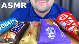 ASMR ICE CREAM PARTY | CANDY ICE CREAM BARS EATING (MILKA, SNICKERS, TWIX, KITKAT, BOUNTY) MUKBANG