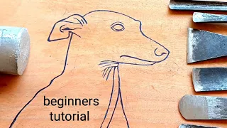 How to make a Dog face in mahogany wood