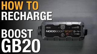 How to recharge your NOCO Boost GB20