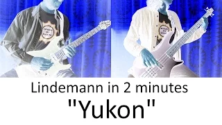 5) Lindemann - Yukon (Guitar & Bass cover + TAB | "Skills In Pills" lesson HD) [IN 2 MINUTES]