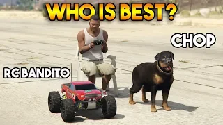 GTA 5 ONLINE : RC BANDITO VS CHOP (WHO IS BEST?)