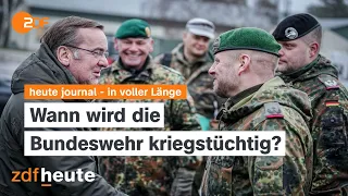 heute journal 21.01.24 Proteste gegen rechts, Pistorius will kriegstüchtig werden (english)