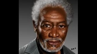 Morgan Freeman GIMP Speed Painting