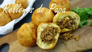 Rellenos de Papa Recipe - Papas Rellenas - Puerto Rican Stuffed Potatoes