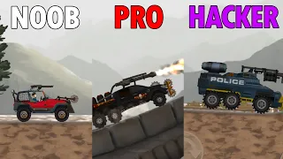 NOOB vs PRO vs HACKER in Earn To Die 3