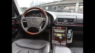 Добираемся до селектора АКПП,снимаем консоль(Mercedes S500w140)