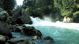 Водопады и горные реки в 4К/Waterfalls and mountain rivers in 4K