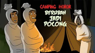 Camping Horor Berubah Jadi Pocong - Kartun Horor Lucu