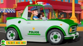 Räder am Polizeiauto und viele weitere Kinderreime für Kinder auf Deutsch