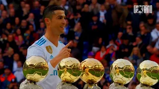 CRISTIANO RONALDO - ALL BALLON D'OR PRESENTATION AT SANTIAGO BERNABEAU