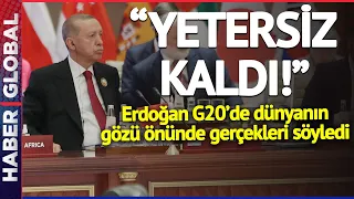 Erdoğan G-20'de Konuştu! Dünyanın Gözüne Baka Baka Gerçekleri Söyledi YETERSİZ KALDI!