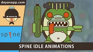 Spine 2d -  My first two character idle animations