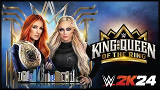 WWE2K24 | Liv Morgan VS Becky Lynch | King & Queen Of The Ring | Full Fight Gameplay. #wwe #wwe2k24
