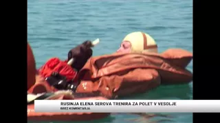 05.04.2016 Nova24TV: Rusinja Elena Serova trenira za polet v vesolje