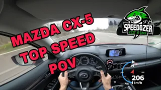 MAZDA CX-5 TOP SPEED Autobahn POV test drive SUV