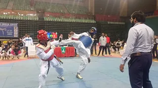 Final Fight Junior U.51 Kg Sandeep 🔴  vs Ritik  🔵   5th India Open International tkd championship