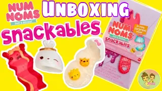 Num Nom Snackables SERIES 3 Opening Num Nom Squishies and Slime• Blind Bag Fun