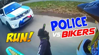 Police VS Bikers! Cops Chases Motorcycle - Best Compilation 2024