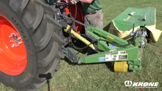 Attach Krone AM R Disc Mower to Tractor