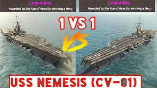 Modern Warships: USS Nemesis (CV-01) Vs USS Nemesis (CV-01) Aircraft Carrier Battle Modern Warships