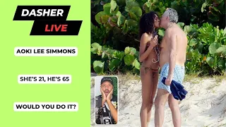 Why is 21-Year-Old Aoki Lee Simmons Dating a Senior Citizen? | Dasher Live 4/7/24