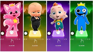 PinkFong 🆚 BabyBoss 🆚 Super JoJo 🆚 Rainbow Friends 🎶 TilesHop 🎶 Who Will Win?