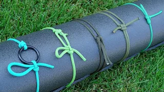 Best 5 Knots to Tie up a Sleeping Bag - Bed Rolls - Tarp - Bushcraft Wilderness Tips - CBYS Tutorial