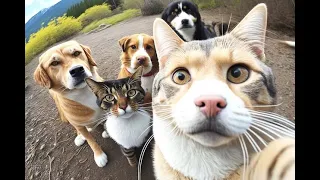 Funny Cats and Dogs Videos 2024 😹😹 | Try Not To Laugh Challenge 🤣🤣