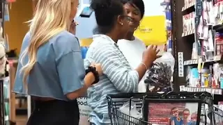 kinsey. Eating out of strangers shopping carts Prank