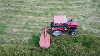Farmer Joe & Co cut hay
