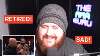 THE MMA GURU REACTS TO JORGE MASVIDAL LOSING AND RETIRING AT UFC 287!