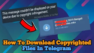 How To Download Copyrighted Files in Telegram