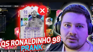 QUICK SELL RONALDINHO 98 PRANK na @junajtedpl !!! | FIFA 23 ULTIMATE TEAM |