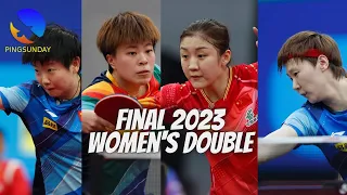 Final Women Double - Sun Yingsha Wang Yidi VS Chen Meng Wang Manyu | 2023 China Warm Up Games