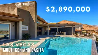 Luxury Home w/ Casita, Multi-Gen, Pool & Strip Views in South Summerlin, Las Vegas, NV $2,890,000