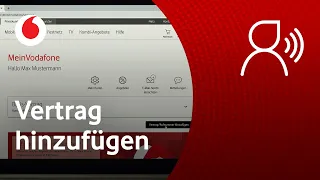 MeinVodafone: Vertrag hinzufügen