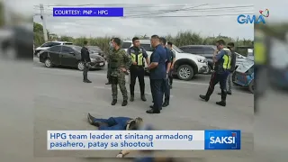 Saksi: HPG team leader at sinitang armadong pasahero, patay sa shootout