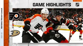 Flyers @ Ducks 1/4/22 | NHL Highlights