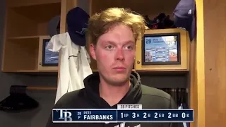 Pete Fairbanks Honest and Hilarious Post Game Interview