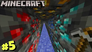 MINING IN A STRAIGHT LINE WITH 100 STONE PICKAXE | MINECRAFT SURVIVAL | PART-5