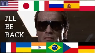 «I'll Be Back!» in different languages. «The Terminator» (1984).