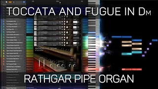 J. S. Bach - Toccata and Fugue in D minor BWV565 - MIDI Piano Roll - Rathgar Pipe Organ