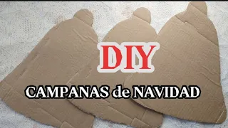 3 PRECIOSAS CAMPANAS NAVIDEÑAS para Vender o Regalar. Fácil de hacer.