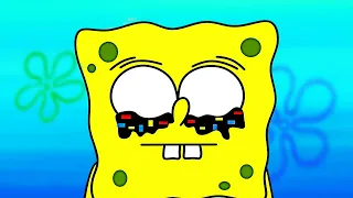Spongebob vs Glitch  ♪  TheFatRat - Stronger [Music Video]