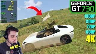 GT 730 | GTA 5 - 4K, 1080p, 900p, 720p and 800x600