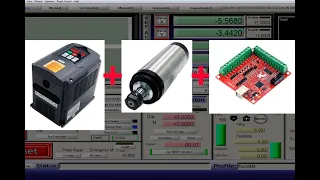 Настройка частотного преобразователя для шпинделя чпу. Подключение к плате  mach3 usb