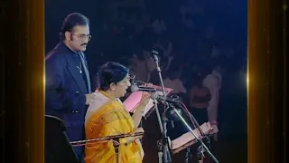 Mehndi Laga Ke Rakhna | Lata Mangeshkar Live With Sudesh Bhosle Queen In Concert 1997 (HD) 1080p