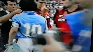 Maradona 90-91 dal campo Napoli-Milan